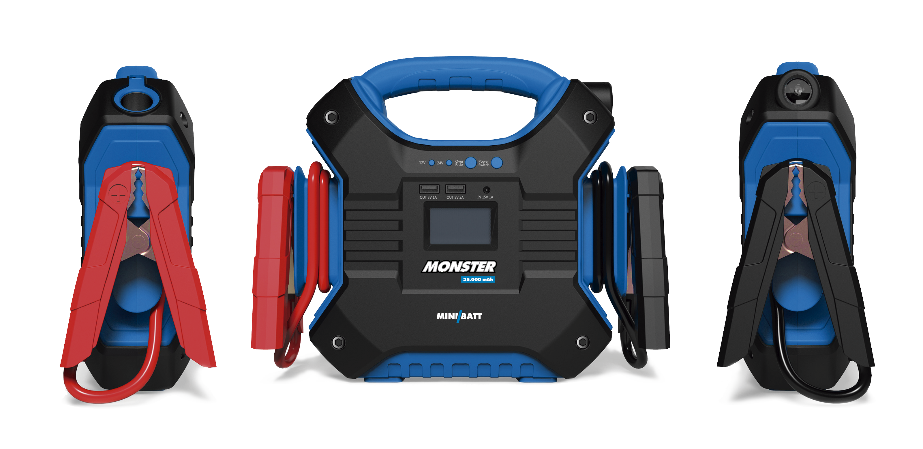 miniBatt MONSTER · Arrancador de batería 35.000 mAh