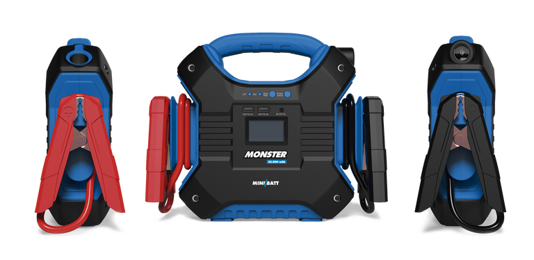 TT150 MONSTER · Arrancador de batería 35.000 mAh