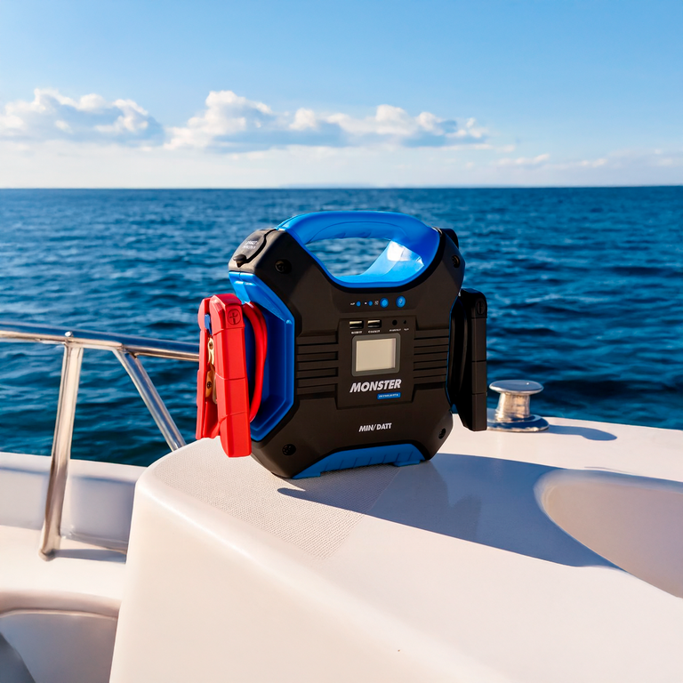 TT150 MONSTER · Arrancador de batería 35.000 mAh